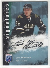 2007-08 Upper Deck Be a Player Signatures Jere Lehtinen #S-LE Auto Stars